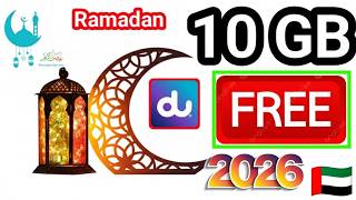Du New 10GB Data Offer 2026 | 7 Days Validity | Activation Code