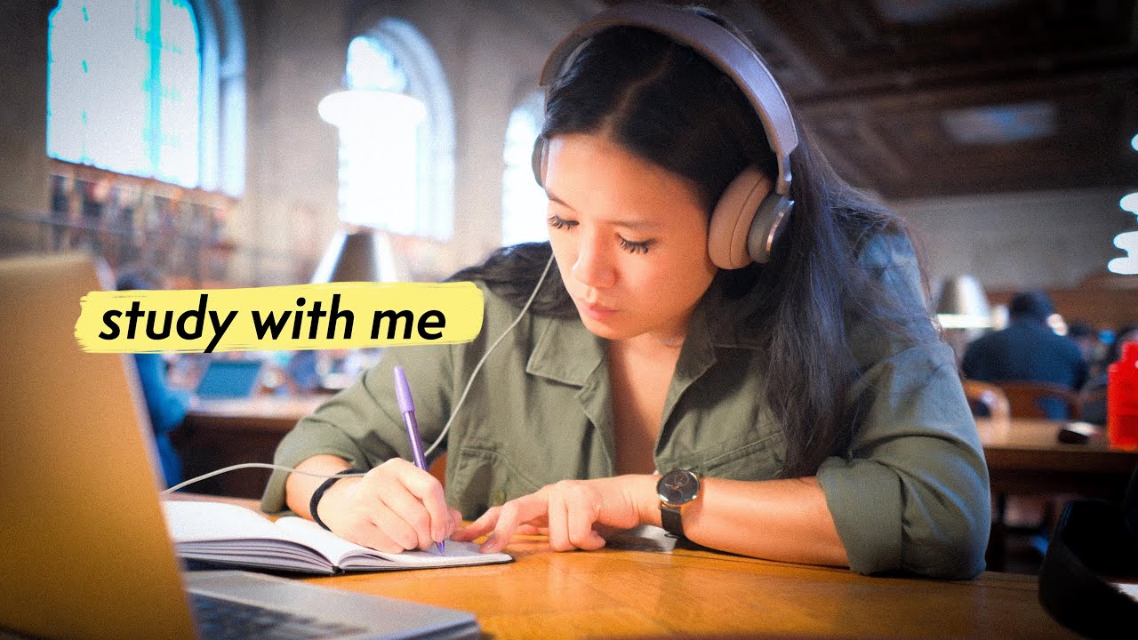 STUDY WITH ME at the Library (with music) - YouTube