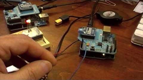 XBee initial test Arduino with XBee radio