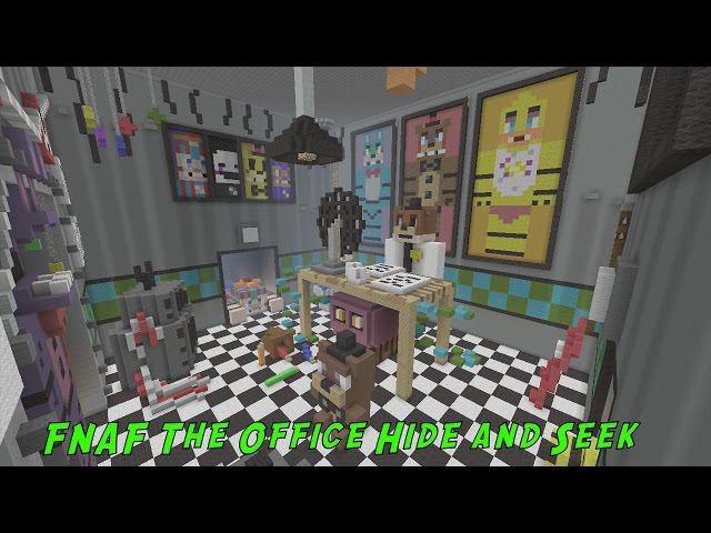 I made a Hide n Seek FNAF Mashup Map in Minecraft : r/fivenightsatfreddys