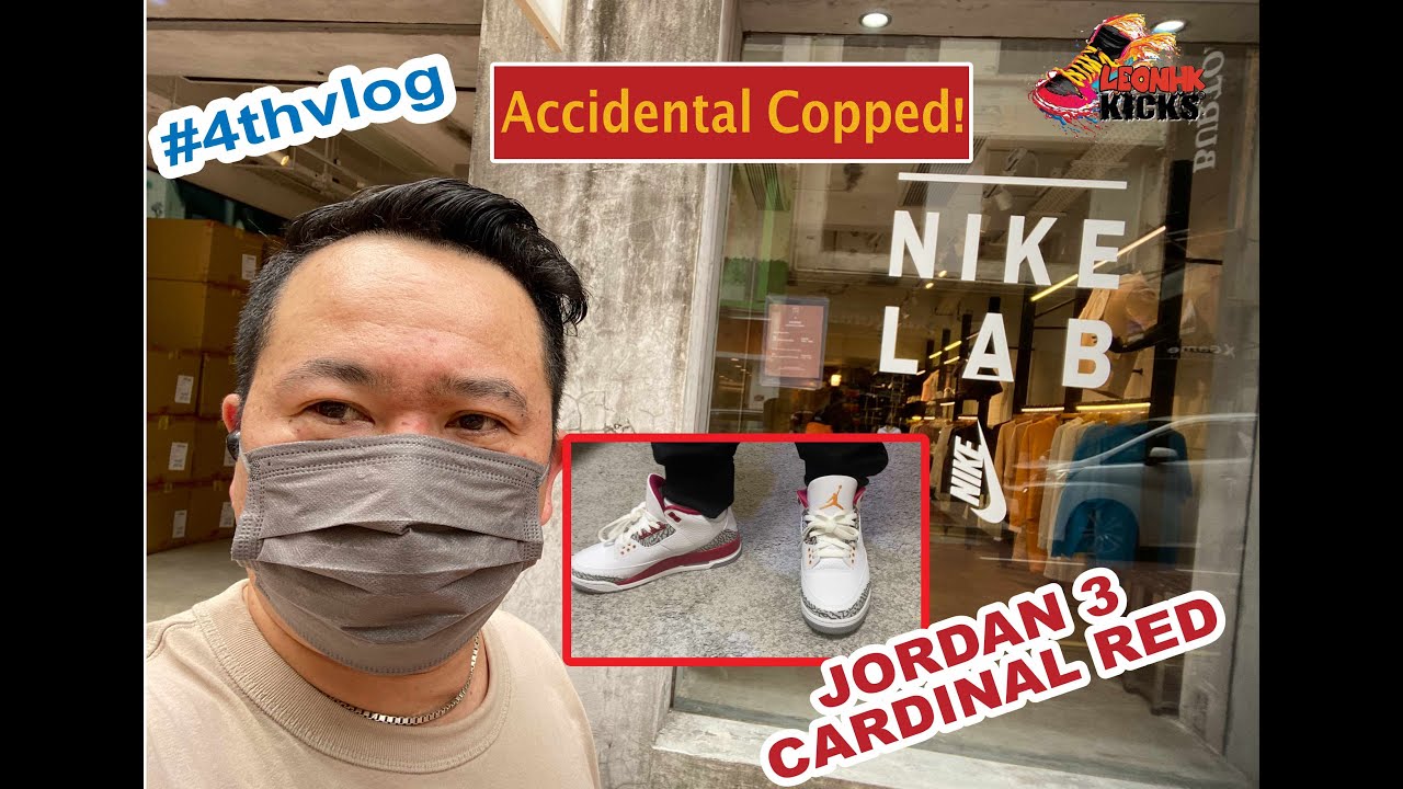 Copping Jordan 3 Cardinal Red 