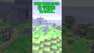 THIS TOOK OVER A YEAR TO BUILD… #minecraft #minecraftbuild #minecraftshorts #minecraftcreative