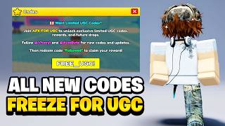 *NEW* ALL WORKING CODES FOR FREEZE FOR UGC IN AUGUST 2026! ROBLOX FREEZE FOR UGC CODES *NEW* ALL WORKING CODES FOR FREEZE FOR UGC IN AUGUST 2026! ROBLOX FREEZE FOR UGC CODES