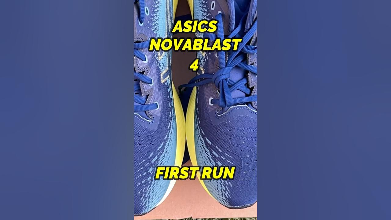 First run in new ASICS Novablast 4 Available in December More thought