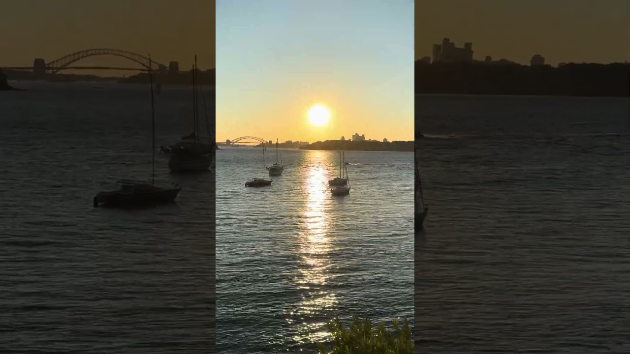 Golden silence over the harbour… pure magic.