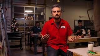 At the Workshop with Kris Kringle | SafeRingz - Silicone Wedding Rings