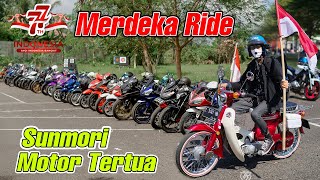 Sunmori Pake Honda c70 Motor Tertua Di Acara Merdeka Ride #c70