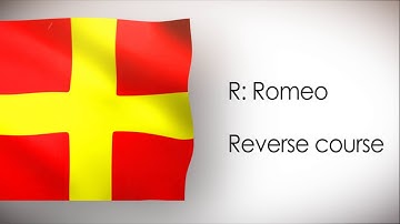R - Nautical Flag / Letter & Meaning - International maritime signal flags