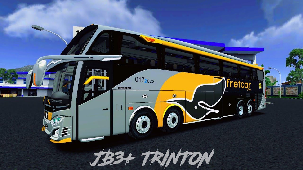BUSSID mod JB3+ QUAD AXLE (TRINTON) by faridhmadyawan YouTube