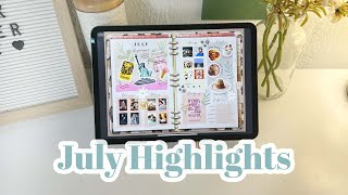 JULY HIGHLIGHTS With Me | Digital Journaling on Goodnotes 📆 screenshot 5