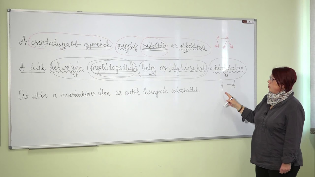 A mondatrészek felismerése (mondatelemzés)