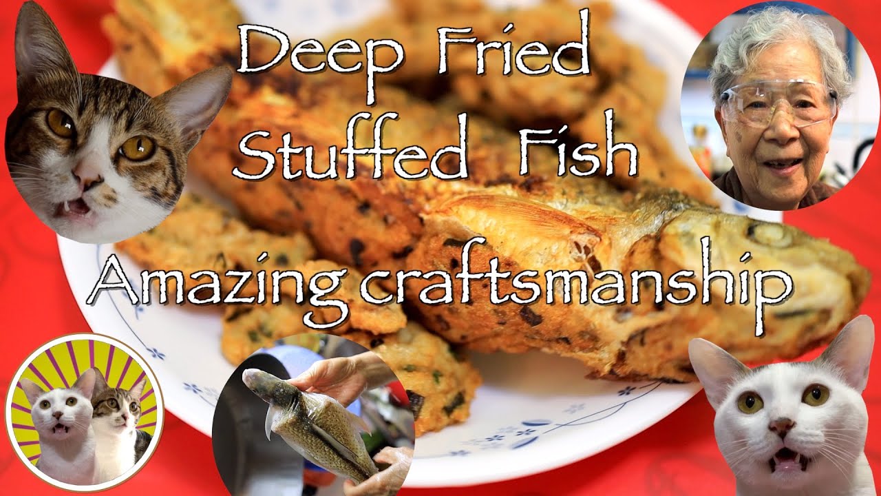 [Hong Kong Recipe]  Deep Fried Stuffed Fish  | Traditional !