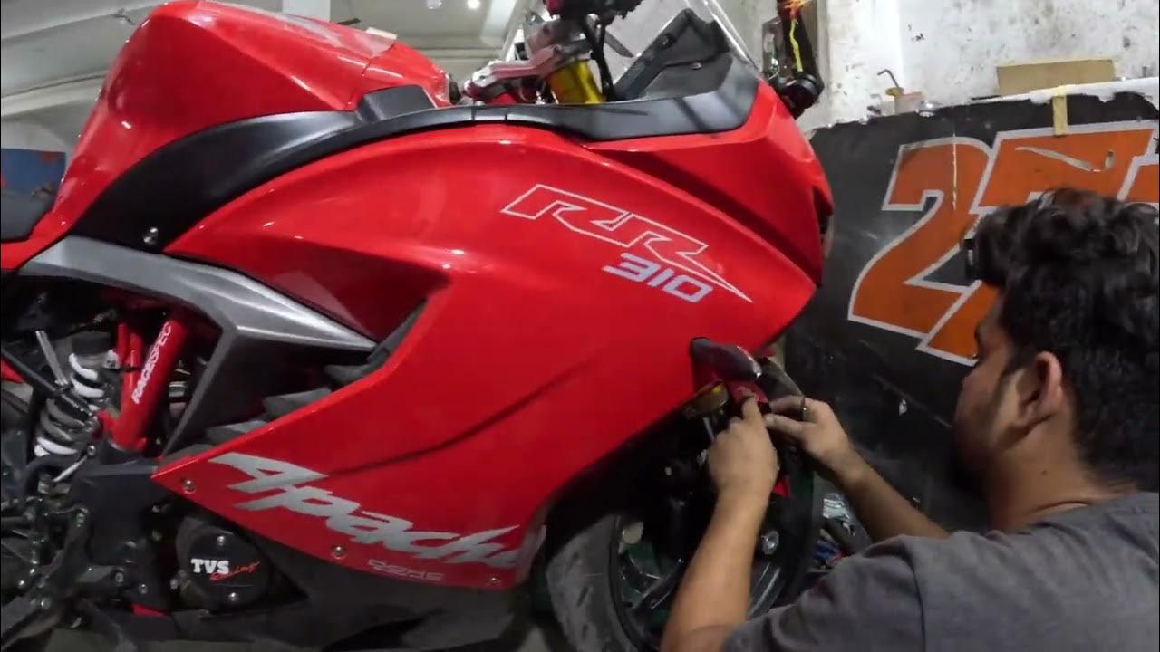 Apachi 310 rr bike simple modification (lucknow) my new vlog#