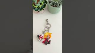 My hand-crafted red keychain series lineup❤️ #crafting #diykeychain #keychainmaking #keychain #diy