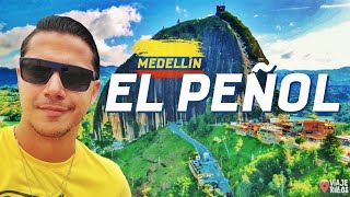 La SEGUNDA roca más grande de latinoamérica está en MEDELLÍN 🇨🇴 | El Peñol de Guatapé.