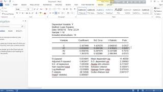 Regression in Eviews and Interpretation of Regressio Result || Abhik Defines
