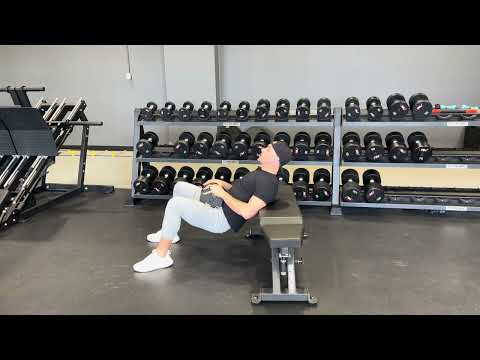 Dumbbell Hip Thrust with Eccentric Emphasis