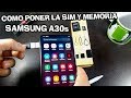 SAMSUNG GALAXY A30s  [Como Colocar La Simcard Y La Memoria Micro SD] #GalaxyA