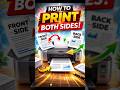 How to print both sides