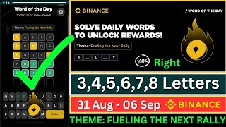 Theme Fueling The Next Rally WOTD | Binance Crypto WODL Answers Today | All Letters WOTD screenshot 4