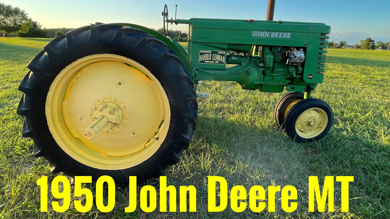 SOLD 1950 John Deere MT YouTube