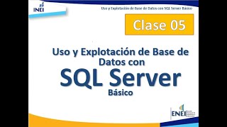 Uso y Explotación de Base de Datos con SQL SERVER básico - Clase 05 by Ezio Quispe 81 views 2 years ago 1 hour, 20 minutes