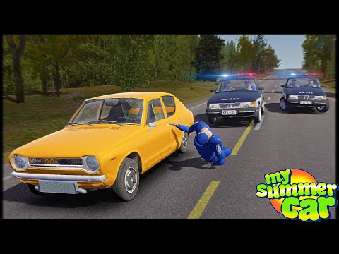 Видео: КОПЫ И ДРАНДУЛЕТ! Погоня ДО ПОЛОМКИ! - My Summer Car