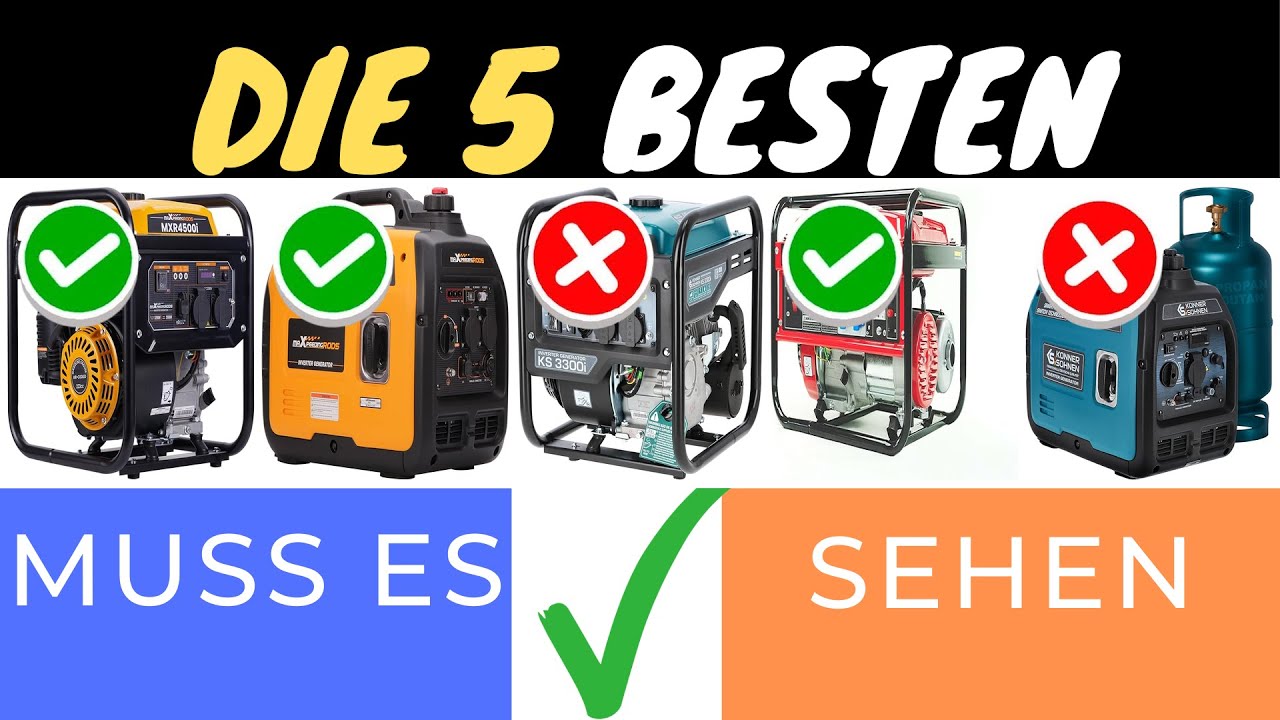 DIE BESTEN INVERTER-STROMERZEUGER 2025! ⚡️🔋 Finde den perfekten Generator für dein Abenteuer!