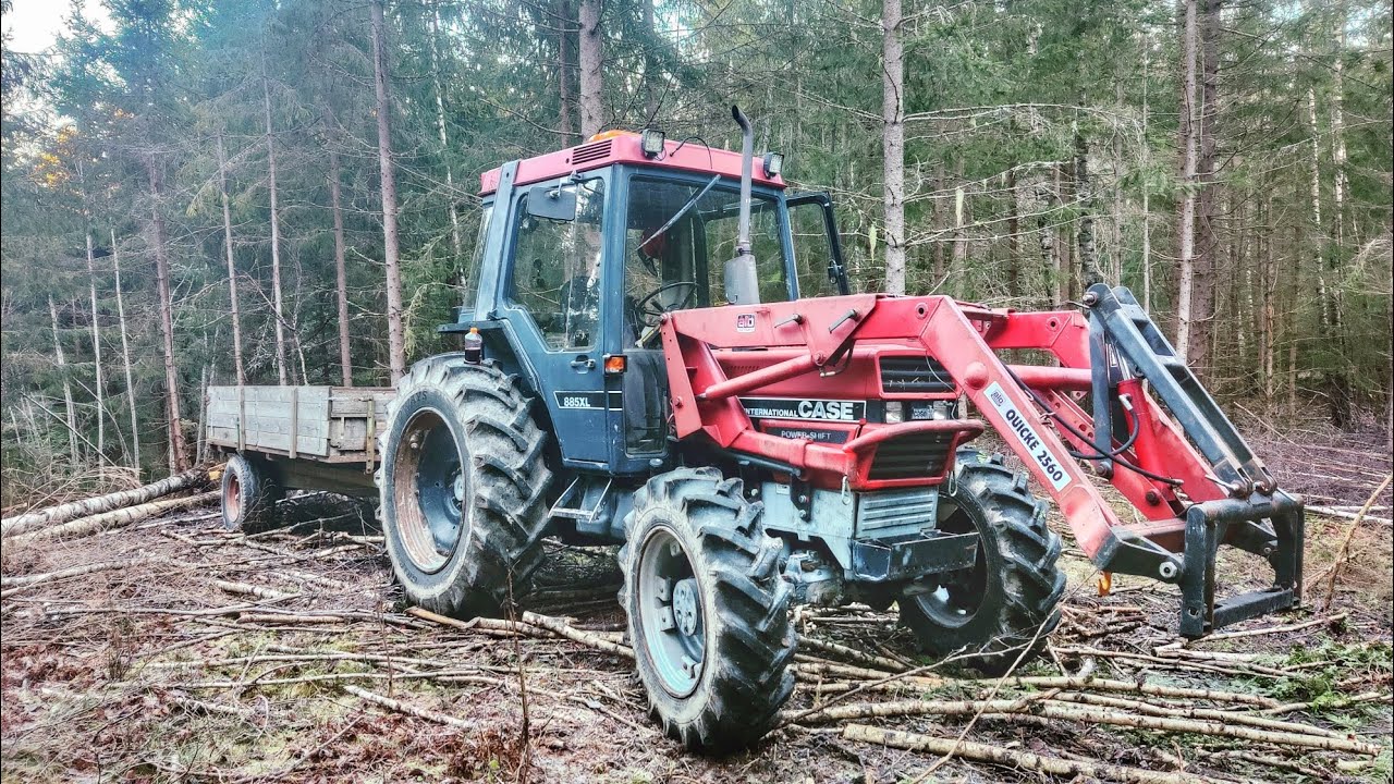Logging with my Case tractor #50 - YouTube
