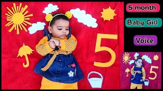 5 Months old baby Talking | 5 months baby voice | Baby Talk | Talking baby |infant talks | baby girl