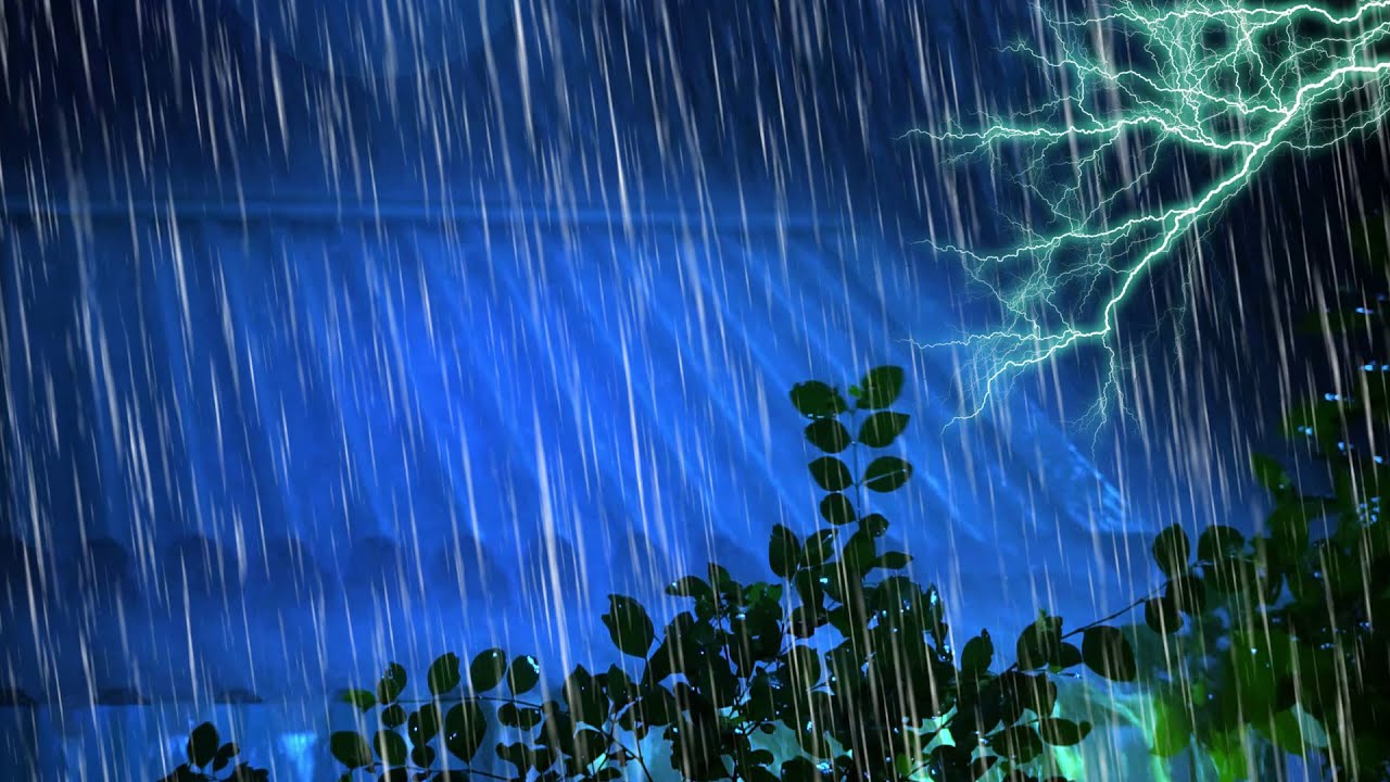Duerme en Menos 5 Minutos con Fuerte Lluvia y Truenos Sobre el Techo de ...