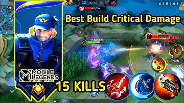 15 Kills Clint !! Clint Best Build Critical Damage ❤️️ Build Top 1 Global Clint 💓 Mobile Legends √