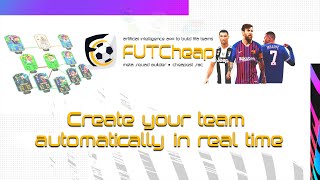 FIFA 22 SQUAD BUILDER WITH AI! MAKE YOUR OWN TEAM IN STREAM USING FUTCHEAP! BETA VERSION #1