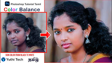 how to change  skin color from black to white in photoshop Tamil