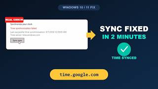 Fix Time Synchronization Failed in Windows 10/11 (Easy Method)