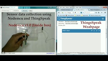 Sensor data collection using ThingSpeak