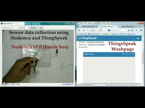 Sensor data collection using ThingSpeak