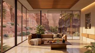 Please listen to this when you need to focus ☕ Cozy Desert Oasis Lounge & Warm Piano Jazz screenshot 3
