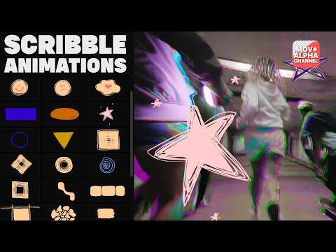 Free Scribble Elements & Transition effects | Hand-Drawn Cartoon Kit (Ae, Pr, Dr, FCPX)