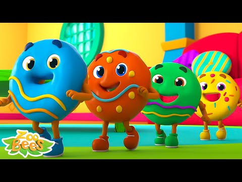 Lagu mewarnai donat sajak anak dan lagu anak-anak oleh Zoobees