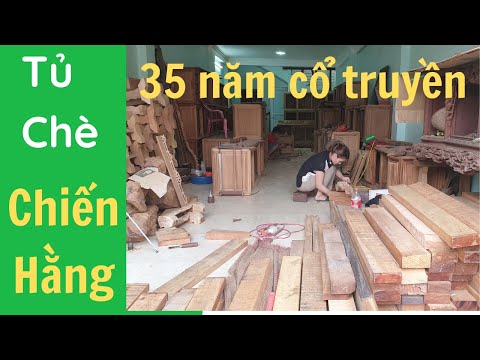 Video Tủ chè đẹp, tủ chè cổ, tủ chè khảm ốc, gỗ gụ, cánh... - youtube