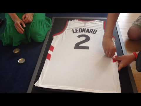 how to frame a basketball jersey