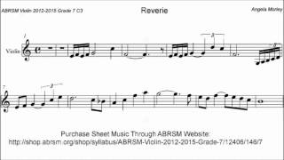 ABRSM Violin 2012-2015 Grade 7 C:3 C3 Morley Reverie Sheet Music