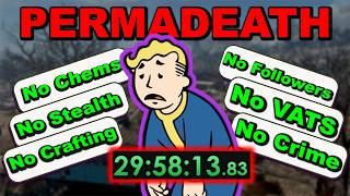 I tried to beat Fallout 4 Permadeath in one stream... it ...