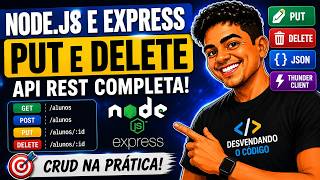 PUT and DELETE in Node.js and Express | Updating and Deleting Data in Practice