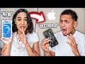 DESTROYING MY HUSBAND'S PHONE AND SURPRISING HIM WITH A NEW IPHONE 12!!!