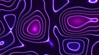 Abstract Purple & Blue Wave patterns Background   2 hours 4k Screensaver   Neon Lines