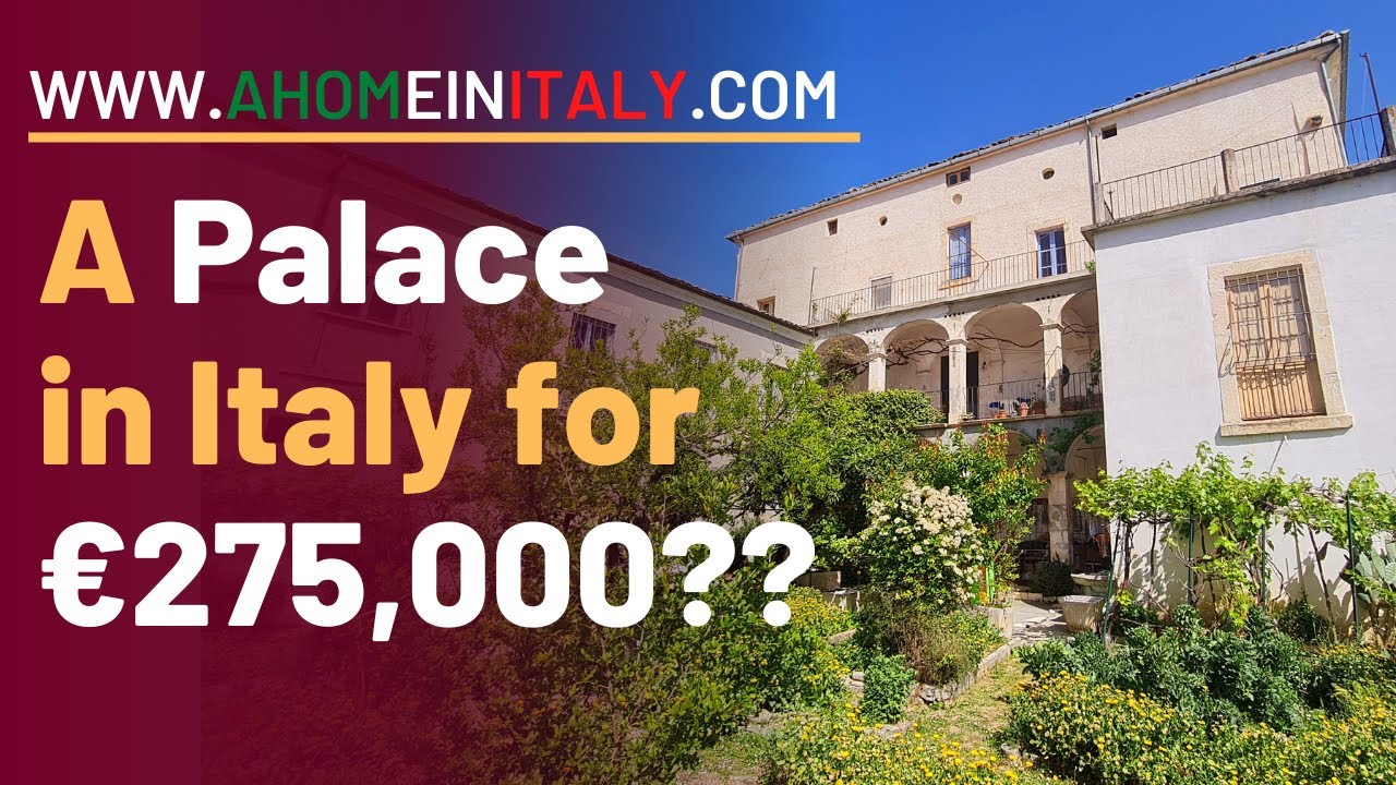 INCREDIBLE ITALIAN PALACE in a beautiful hilltop village close to both sea and ski resorts