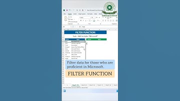 FILTER FUNCTION | Filter data for those who are proficient in Microsoft | 📊💻🔍 #exceltips  #filter