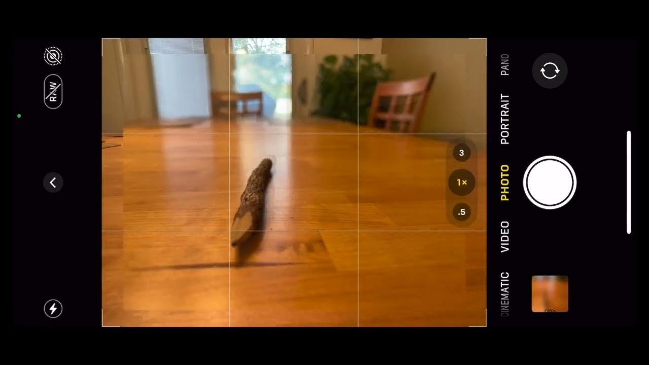 iPhones have different lens, tap on the to change the lens. YouTube